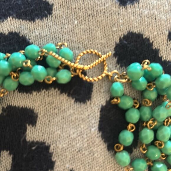 Vintage Brass Lucite Cross Drop Pendant Necklace - Picture 5 of 5